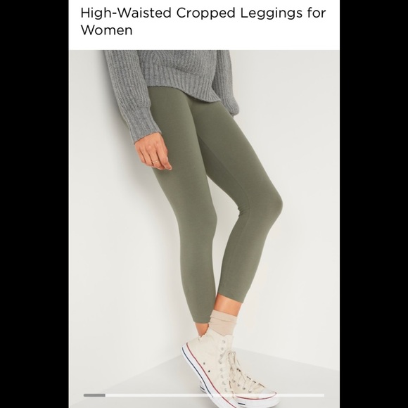 Old Navy Pants - 🍉 3/$20 Old Navy High Rise Crop Leggings XL NWT